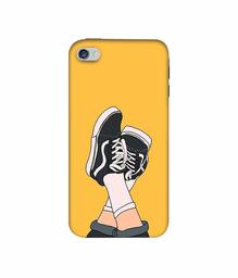 Amazon Brand - Solimo Designer Boy Shoes Pattern 3D Printed Hard Back Case Mobile Cover for Apple iPhone 4 / 4S