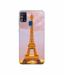 Amazon Brand - Solimo Designer Eiffel Tower Paris 3D Printed Hard Back Case Mobile Cover for Samsung Galaxy M31