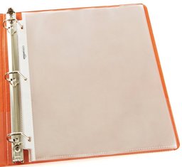 AmazonBasics Clear Sheet Protectors for 3-Ring Binders - Letter Size (100 Pack)