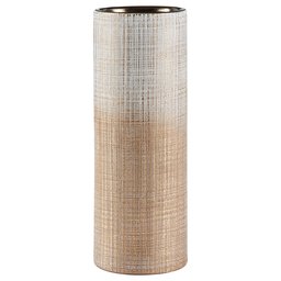 Amazon Brand – Rivet Rustic Stoneware Indoor Outdoor Flower Plant Home Decor Tall Cylinder Vase, 11