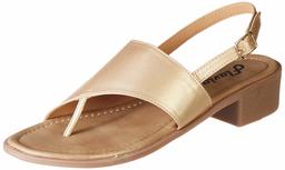 Flavia Women's Gold Fashion Sandals-6 UK (38 EU) (7 US) (FL/204/GLD)