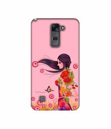 Amazon Brand - Solimo Designer Lady Vector Pattern 3D Printed Hard Back Case Mobile Cover for LG Stylus 2