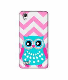 Amazon Brand - Solimo Designer Sky Blue Owl 3D Printed Hard Back Case Mobile Cover for Vivo Y31