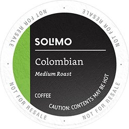 Amazon Brand - 100 Ct. Solimo Medium Roast Coffee Pods, Colombian, Compatible with 2.0 K-Cup Brewers