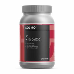 Amazon Brand - Solimo 50+ Multivitamins and Minerals with Co-Enzyme Q10 Food Supplement, 240 Tablets