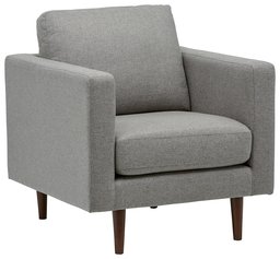 Amazon Brand – Rivet Revolve Modern Upholstered Armchair with Tapered Legs, 33