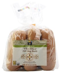 365 Everyday Value, Organic Whole Wheat Hot Dog Buns , 6 ct