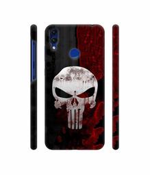 Amazon Brand - Solimo Designer Punisher Skull 3D Printed Hard Back Case Mobile Cover for Huawei Honor 8C