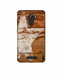 Amazon Brand - Solimo Designer Star Impression On Wood 3D Printed Hard Back Case Mobile Cover for Gionee A1 Lite