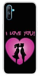 Amazon Brand - Solimo Designer Multicolor Love Heart Pink Design Printed Soft Back Case Mobile Cover for Realme C3