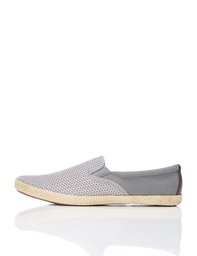 Amazon Brand - find. Men's Archer Slip-on Trainers, Grey (Grey), US 9