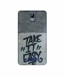 Amazon Brand - Solimo Designer Take It Easy UV Printed Soft Back Case Mobile Cover for Gionee P7 Max