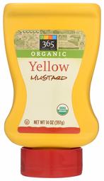 365 by Whole Foods Market, Organic Mustard, Yellow, 14 Ounce