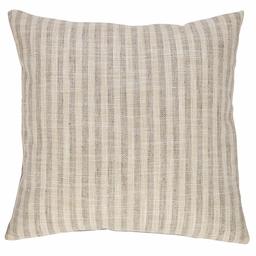 Amazon Brand – Stone & Beam Rustic Stripe Throw Pillow - 17 x 17 Inch, Moonstone