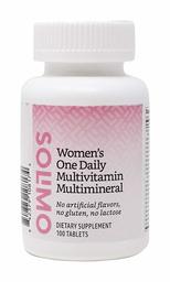 Amazon Brand - Solimo Women's One Daily Multivitamin Multimineral, 100 Tablets, Three Month Supply