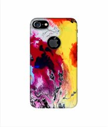 Amazon Brand - Solimo Designer Smash Color 3D Printed Hard Back Case Mobile Cover for Apple iPhone 7 (with Logo Cut)