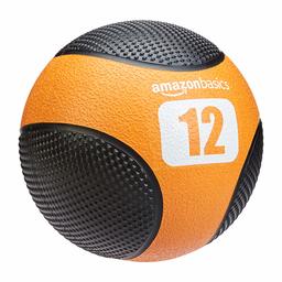 AmazonBasics Double Grip Type Medicine Ball, 12-lb