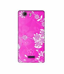 Amazon Brand - Solimo Designer Flower Pattern 3D Printed Hard Back Case Mobile Cover for Micromax Canvas Nitro 2 E311