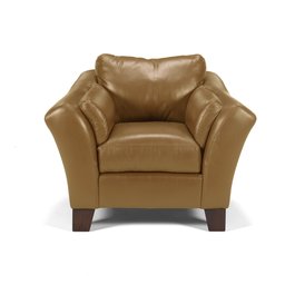 Strathwood Saddle River Leather Chair, Beige