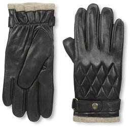 Franklin Tailored Men's Nappa Snap Closure Glove, Black, L