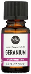 Whole Foods Market, Essential Oil, Geranium, 0.5 fl oz