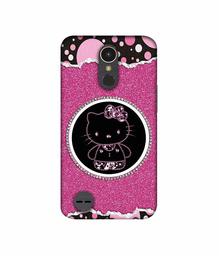 Amazon Brand - Solimo Designer Kitty with Glitter UV Printed Soft Back Case Mobile Cover for LG K10 (2017)