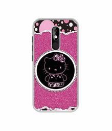 Amazon Brand - Solimo Designer Kitty with Glitter UV Printed Soft Back Case Mobile Cover for Micromax Canvas Selfie 3 Q460