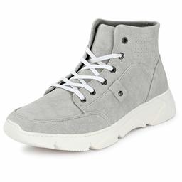 Klepe Men's Grey High Ankle Boots-6 UK (40 EU) (7 US) (KP70/GRY)