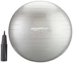 AmazonBasics Balance Ball with Hand Pump - 55 cm