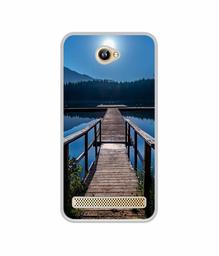 Amazon Brand - Solimo Designer Wooden Beach UV Printed Soft Back Case Mobile Cover for 10.or D2