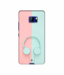 Amazon Brand - Solimo Designer Head Phone 3D Printed Hard Back Case Mobile Cover for HTC U Ultra