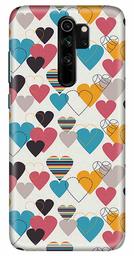 Amazon Brand - Solimo Designer Heart Pattern Design 3D Printed Hard Back Case Mobile Cover for Xiaomi Redmi Note 8 Pro