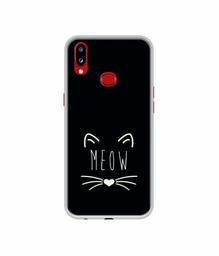 Amazon Brand - Solimo Designer Meow UV Printed Soft Back Case Mobile Cover for Samsung Galaxy A10s