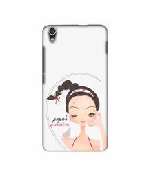 Amazon Brand - Solimo Designer Papa's Princess 3D Printed Hard Back Case Mobile Cover for Lenovo S850