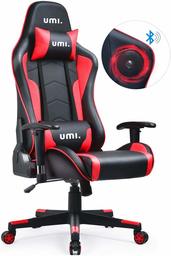 UMI. Essentials Silla Gaming Música Garantía de 1 año Silla Escritorio Bluetooth Silla Oficina Altavoz de Sonido Envolvente Silla Ergonomica Silla Gamer Color Rojo