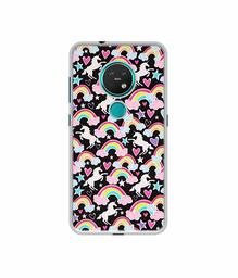 Amazon Brand - Solimo Designer Unicorn Texture UV Printed Soft Back Case Mobile Cover for Nokia 7.2