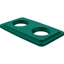 AmazonBasics Can/Bottle Recycling Lid for 23 Gallon Commercial Slim Trash Can, Green, 1-Pack - TCNLID02GDA (Renewed)