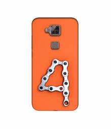 Amazon Brand - Solimo Designer Number Four 3D Printed Hard Back Case Mobile Cover for Huawei G8