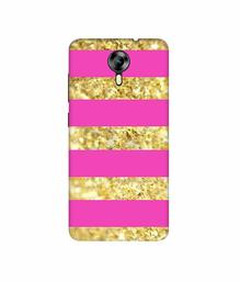 Amazon Brand - Solimo Designer Golden Stripes 3D Printed Hard Back Case Mobile Cover for Micromax Canvas Xpress 2 E313