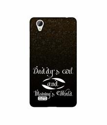 Amazon Brand - Solimo Designer Daddy's Girl and Mummy World UV Printed Soft Back Case Mobile Cover for Vivo Y31