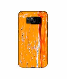 Amazon Brand - Solimo Designer Gold Yellow Paint 3D Printed Hard Back Case Mobile Cover for Samsung Galaxy S8 Plus