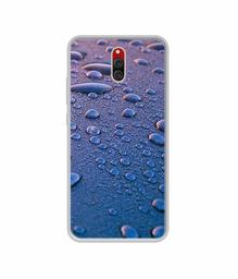 Amazon Brand - Solimo Designer Water Drops UV Printed Soft Back Case Mobile Cover for Xiaomi Redmi 8A Dual