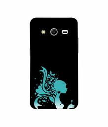 Amazon Brand - Solimo Designer Lady Vector N 3D Printed Hard Back Case Mobile Cover for Samsung Galaxy Core 2 G355H