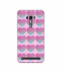 Amazon Brand - Solimo Designer Sparkle Heart Texture 3D Printed Hard Back Case Mobile Cover for Asus Zenfone Selfie ZD551KL