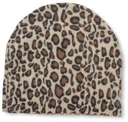 NORTH ELEVEN Women's Cashmere Leopard Print Hat, Tan Multi