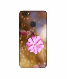 Amazon Brand - Solimo Designer Pink Flower 3D Printed Hard Back Case Mobile Cover for Vivo V7 Plus