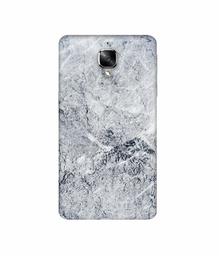 Amazon Brand - Solimo Designer Grayish Marble 3D Printed Hard Back Case Mobile Cover for OnePlus 3 / OnePlus 3T