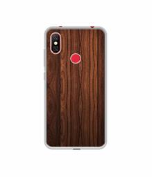 Amazon Brand - Solimo Designer Wooden Texture UV Printed Soft Back Case Mobile Cover for Redmi Note 6 Pro