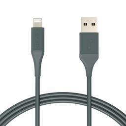 AmazonBasics Cable Lightning a USB A, colección Advanced, cargador de iPhone con certificación MFi, blanco, 1.8 m