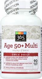 365 Everyday Value, Age 50+ Multi Iron-Free, 90 ct